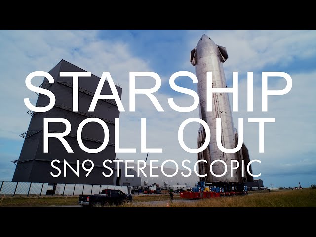 Starship SN9 Rollout in 180 3D Stereoscopic VR