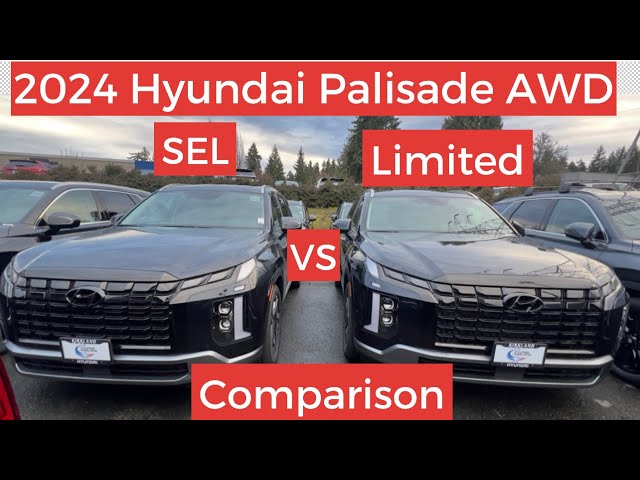 2024 Hyundai palisade SEL VS Limited AWD Comparison