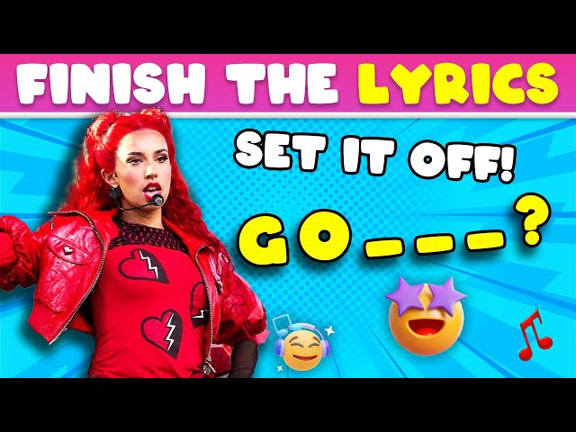 FINISH THE LYRICS🎵 Descendants Song : The Rise of Red ❤️ | Only True Fans Can Finish