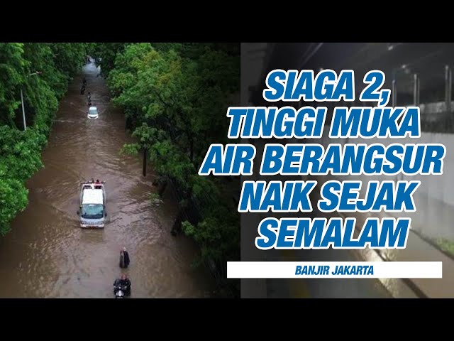 Jakarta Dikepung Banjir, Pintu Air Waduk Pluit Siaga 2 Tinggi Muka Air Terus Naik Sejak Semalam