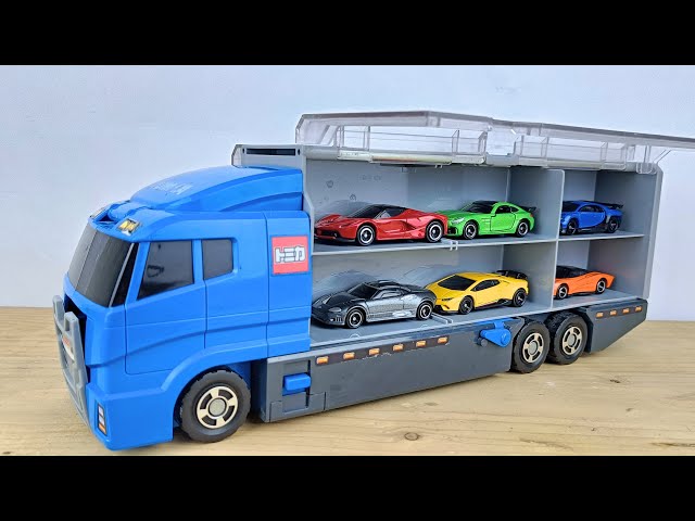 13 Types Cars Tomica ☆ Open Tomica and place it on big Okataduke convoy