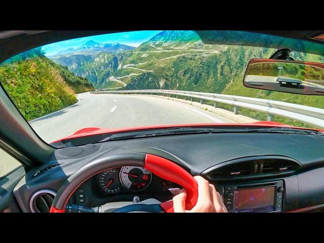 Driving the FURKA PASS | Best roads in Switzerland 🇨🇭 | POV Toyota GT86