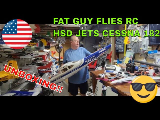 HSD JETS CESSNA 182 BLUE UNBOXING FROM BITGO HOBBY BY FAT GUY FLIES RC