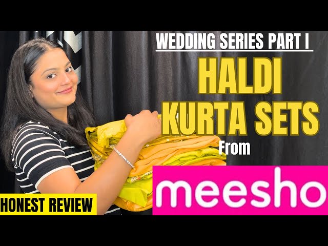 MEESHO Kurta Sets Haul For Haldi | TryOn Haul | Yellow Kurta Sets Haul  | Vaishali’s World