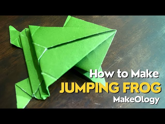 How to Fold an Origami Jumping Frog|Fun & Easy Origami Frog Tutorial|Paper Frog|Frog Idea|MakeOlogy