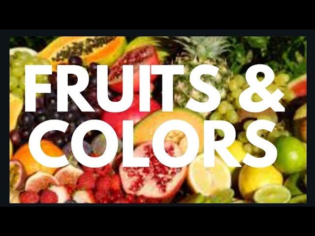 #Learn English Through Quizzes,  a series of basic vocabulary.This time is about Fruits and Colors.