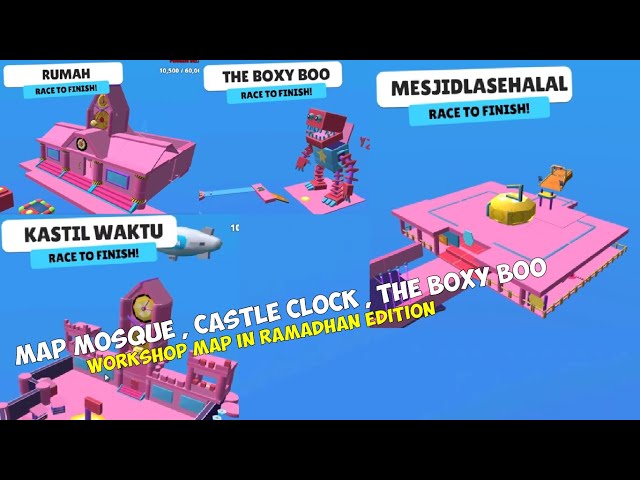 MAP MOSQUE , HOME , CASTLE CLOCK , THE BOXY BOO AND OTHER