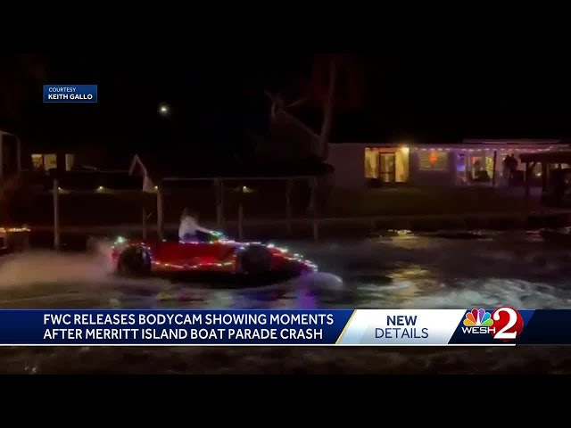 Bodycam shows response to Merritt Island boat parade crash involving 'corvette' boat