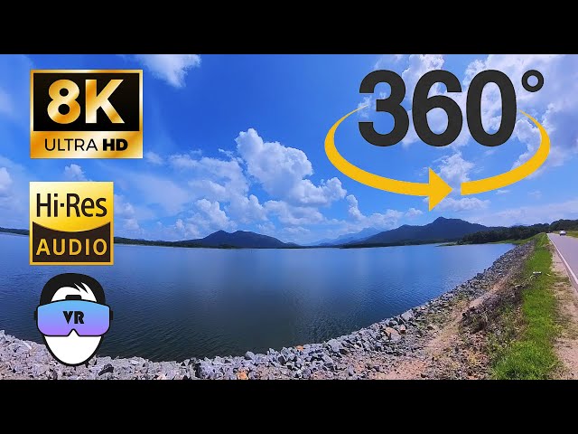 VR Sri Lanka : Feel the Blue Calm of Nagadeepa Lake | 360° VR 8K ASMR 🌿🎧