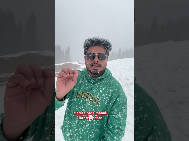 Manali snowfall latest update #manali #snowfall #travel #reels #viralvideo #youtube