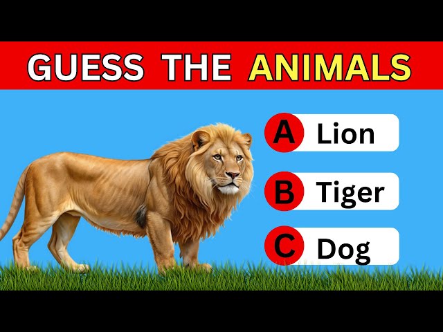 Guess the Animals| Learn About Animals| Quiz for Kids| Animals Names for Kids| Vocabulary