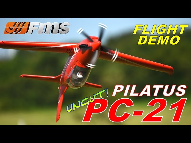 FMS PILATUS PC-21 1100mm UNCUT FLIGHT DEMO By: RCINFORMER