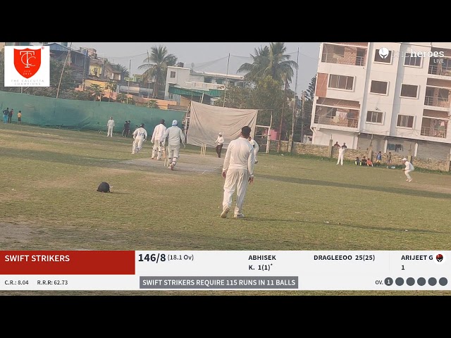 Royal Corporate Challengers XI vs Swift Strikers Live Cricket Match | Season 24-25 CQube League Roya