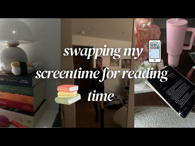 attempting to swap my screentime for reading time *spoiler alert I failed*