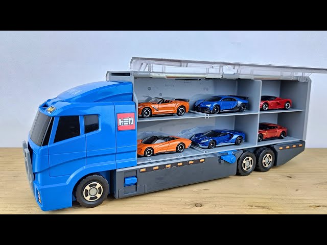 13 Types Cars Tomica ☆ Open Tomica and place it on big Okataduke convoy