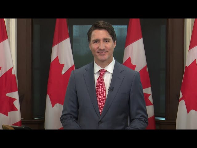 Prime Minister Trudeau delivers a message on Canada Day