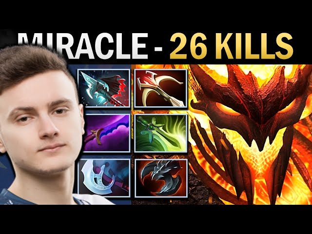 Shadow Fiend Gameplay Miracle with Blade and 26 Kills - Dota 7.36