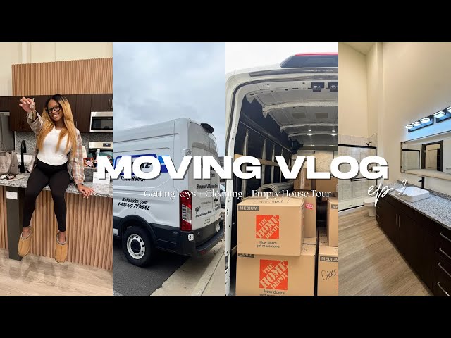 MOVING VLOG 2🏡📦| Getting keys + Cleaning + HORRIBLE MOVERS experience + Settling into our new house