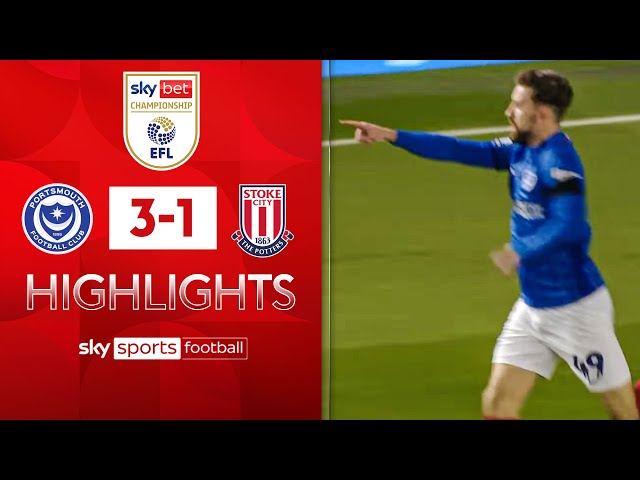 Pompey out of relegation zone 📈 | Portsmouth 3-1 Stoke | Championship highlights