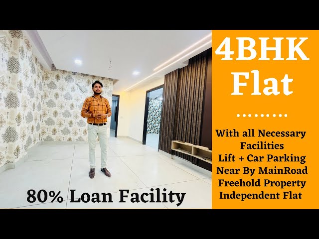 4BHK 150 Gaj Flat in Baba Colony Burari Delhi | Freehold + Lift + Car Parking + 80% Loan |