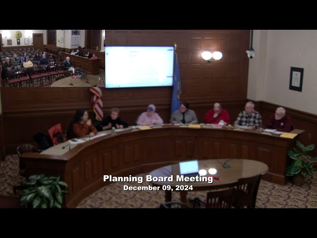 Planning Board Meeting 12/09/2024