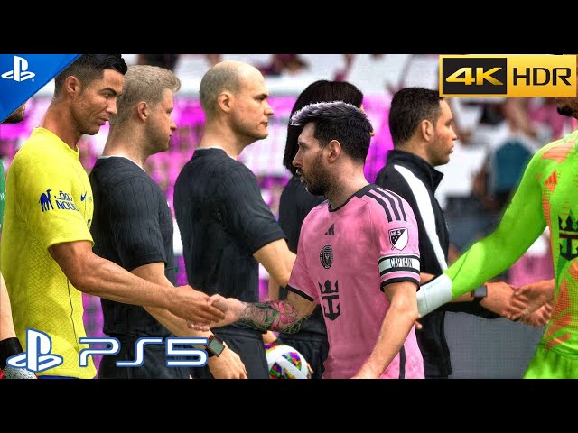 (PS5) EA FC 25 - Inter Miami vs Al Nassr | Messi vs Ronaldo | Realistic Gameplay [4K 60FPS] FIFA 25