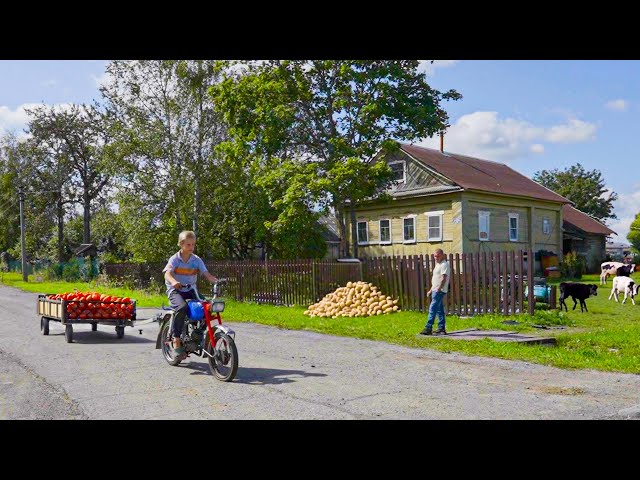 Life Of A Large Family In The RUSSIAN Province. Russia 2024