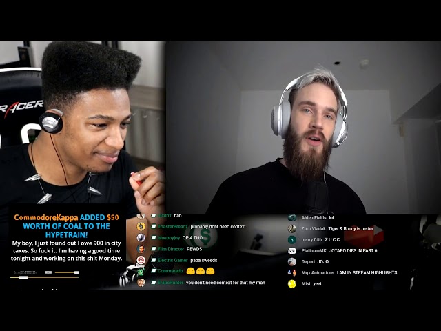 ETIKA REACTS TO BEING IN A PEWDIEPIE VIDEO