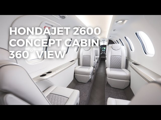 360° Video of HondaJet 2600 Concept Cabin Interior View | The Innovation Is Not Over Yet