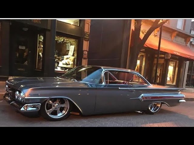 1960 chevy Impala bagged time elapsed slideshow 2 year frame off restore backyard build 348 w motor