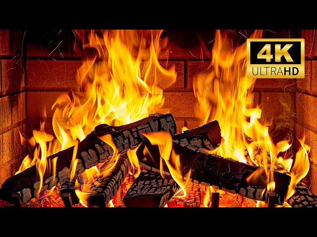 🔥Fireside Bliss: Live 24/7 Cozy Fireplace Ambience with Crackling Fire Sounds