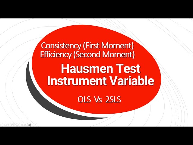 Hausman Test | Instrument Variable | OLS Vs 2SLS | Advanced Micro Econometrics