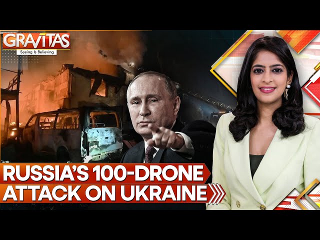 Russia-Ukraine War: Russia's Barrage of 100 Drones Felt Across Seven Regions Of Ukraine | GRAVITAS