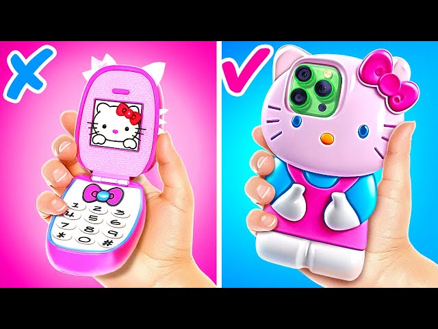 ¡Smartphone DIY de Barbie Hello Kitty! 📱✨ Lindas Manualidades para Muñecas y Divertidas Ideas