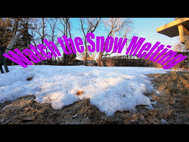 Incredible Time-Lapse: Watch the Snow Melting in Manitoba, Canada. #Snow_Melting