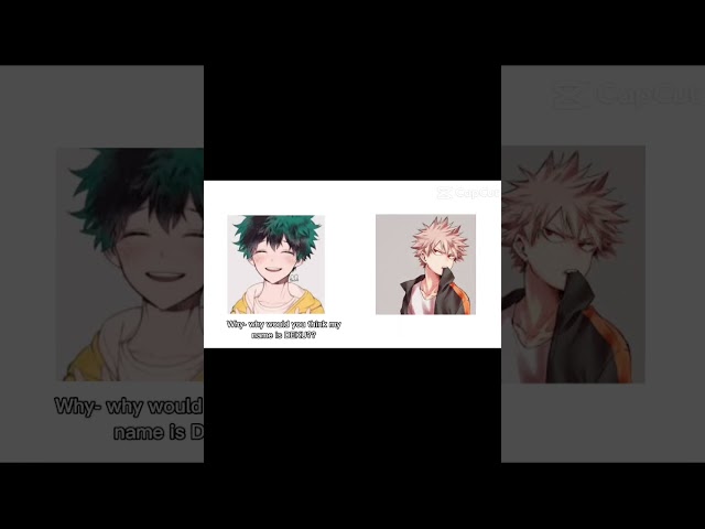 His real name is not deku 🤣 #mha #myheroacdemia #anime #deku #jellybean #bakugo