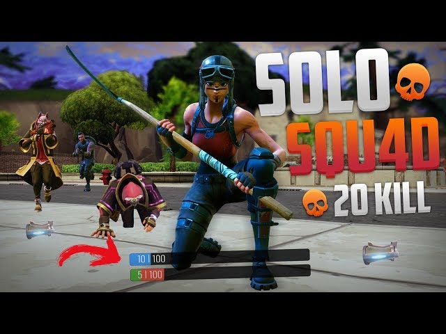 A PARTIDA MAIS TENSA QUE JA JOGUEI? - SOLO SQUAD 20 KILLS (Fortnite Battle Royale)