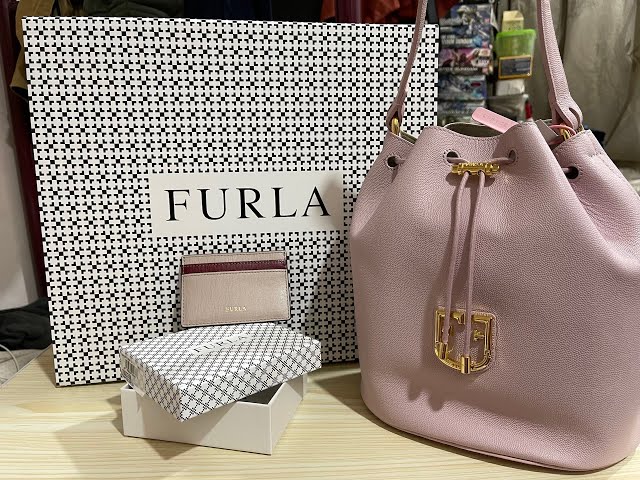 FURLA S DRAWSTRING BAG | Bucket bag | Unboxing | 開箱