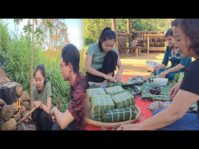 Lunar New Year - Warmth of Humanity, Together to the Spring Market and Wrapping " Bánh Chưng "