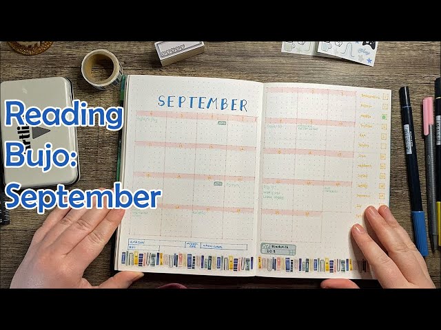 reading bujo plan with me | i use more than 2 colours for once 😱