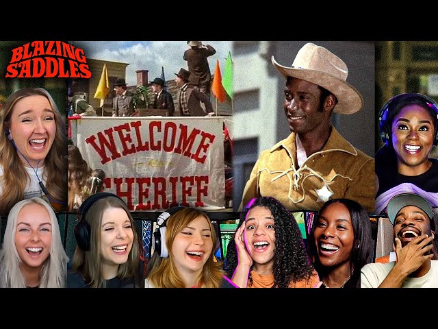 TOP "The SHERIFF is Near" Reactions! Blazing Saddles (1974) Movie Reaction *First Time Watching*