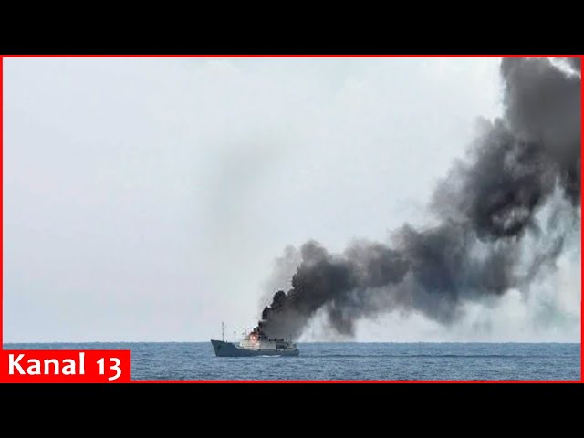 Russian spy ship "Kildin" full of intelligence equipment caught fire near Syria