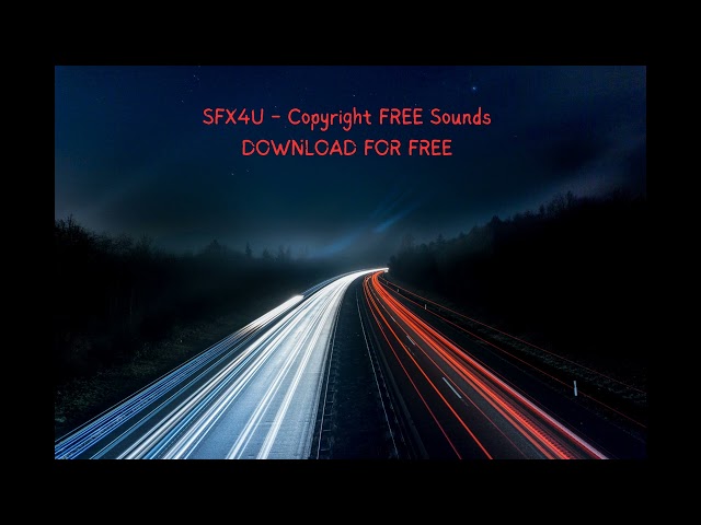 Car Drive By 4 | Transportation Sound Effects | Copyright/Royalty Free | SFX4U