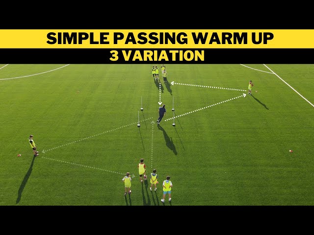 Simple Passing Warm Up | 3 Variation | Football/Soccer Training | U13+