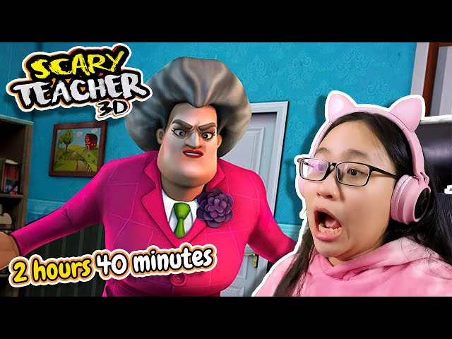 I Played Scary Teacher 3D for 2 Hours 40 Minutes straight! (SUPERCUT PART 1)