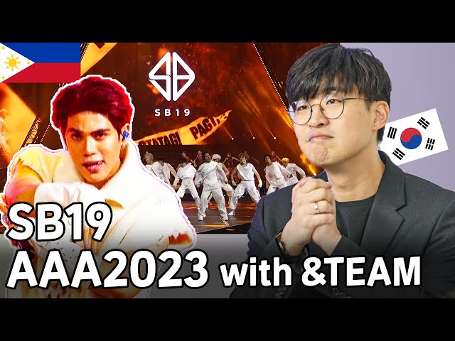 Korean's First Reaction to SB19 Live Performance! (AAA2023 Stage with &TEAM)