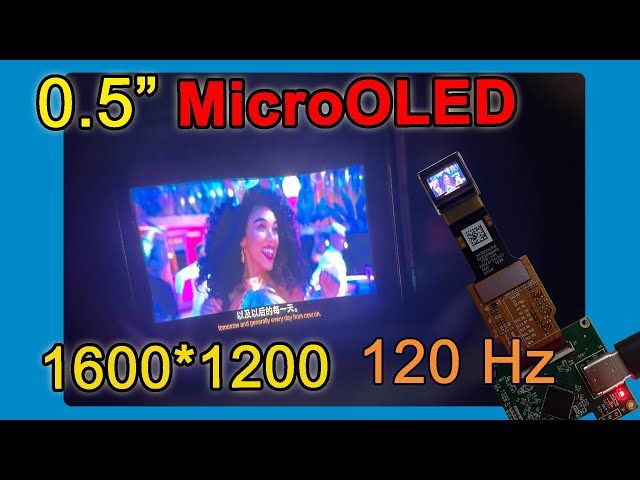 0.5 inch Micro OLED for AR, View finder, Gunsight high brightness 120 Hz