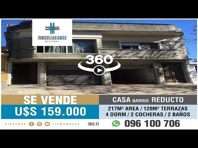 360° En Venta: Casa de 4 Dorm y Garage en Reducto