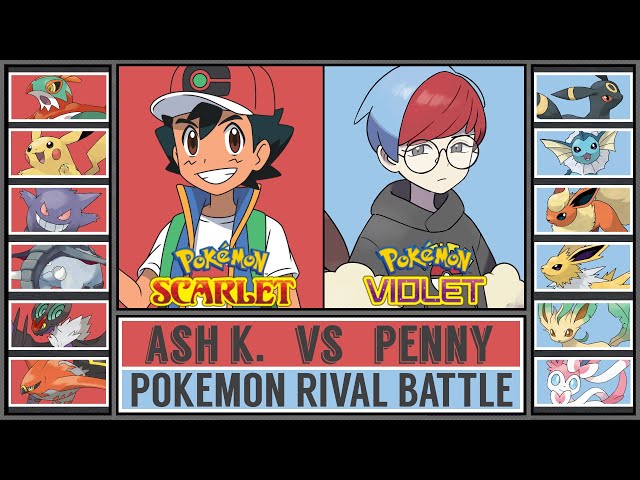 ASH vs PENNY | Pokémon Scarlet & Violet Battle