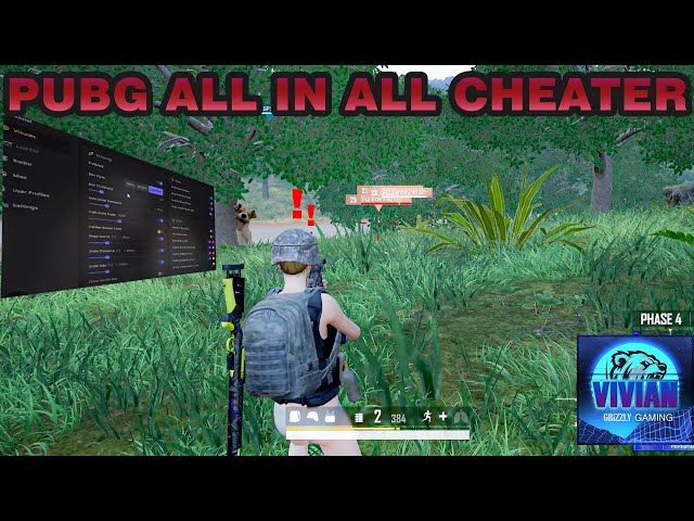 PUBG PC Cheater  Sanhok Map Cheater Spot | All hack- mod on - GETS BANNED!